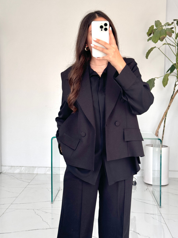 وست زنانه لینن مشکی