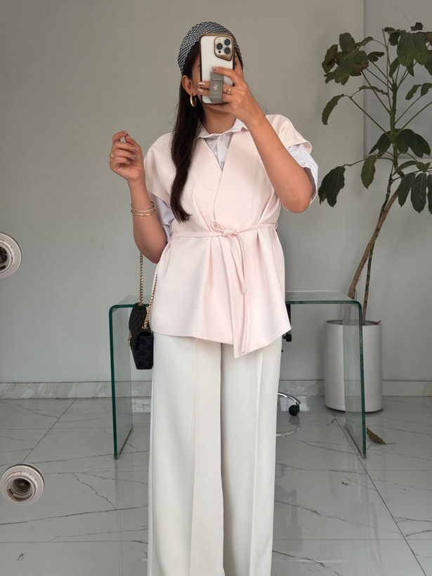 وست زنانه کرپ تابستانی