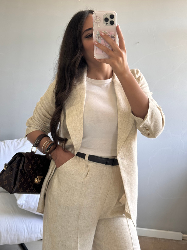 شلوار بگ دخترانه لینن مدل هینا